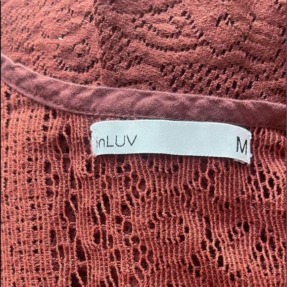 IN LUV Lace Brown Tank Size M - Picture 6 of 7